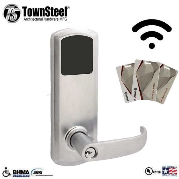 Touch Keypad WiFi Smart Interconnect Lock, 99 pin codes, 300 MIFARE RFID cards capacity, 2 RFID Key